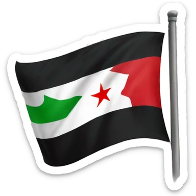 Free syria flag sticker