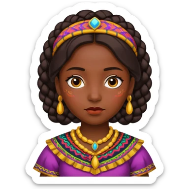 Girl congolise sticker