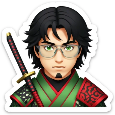 Daring Samurai sticker