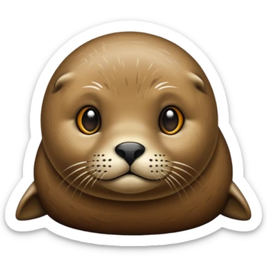 why does the seal have hair? sticker