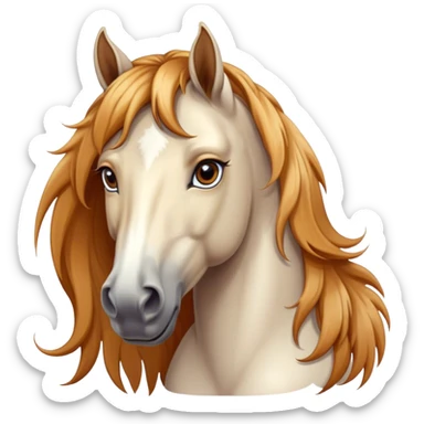 beautiful horse closeup portrait sticker