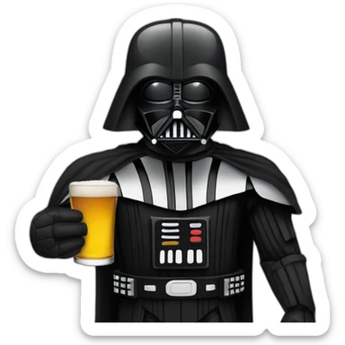darth-vader with beer sticker