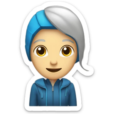 Une personne et un coeur sticker