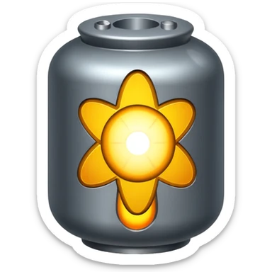 atom bomb, not an explosion the bomb itself sticker