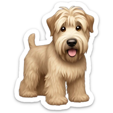shaggy wheaten terrier sticker