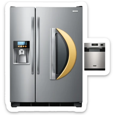 refrigerator, microwave, and dishwasher sticker