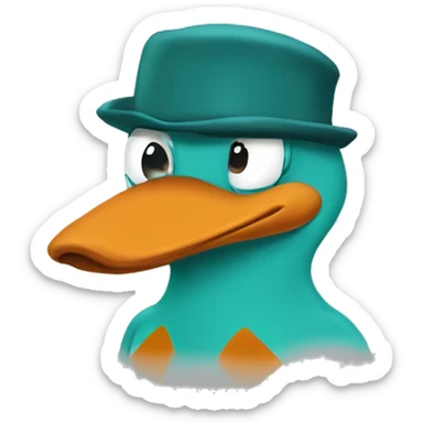 Perry the platypus ￼ sticker
