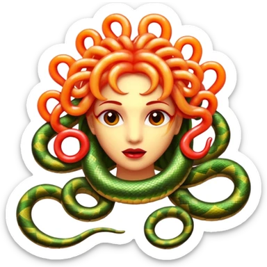  Medusa snake are made of jelly and candy  sticker