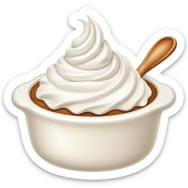 whipped cream scoop sticker