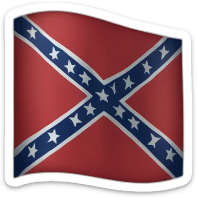 American south confederate battle flag sticker