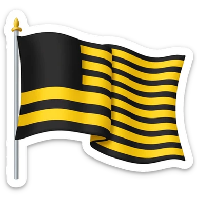 Le drapeau breton sans personne et comme un emoji du type "🇩🇿" sticker