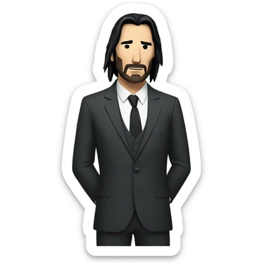 Mustang john wick sticker