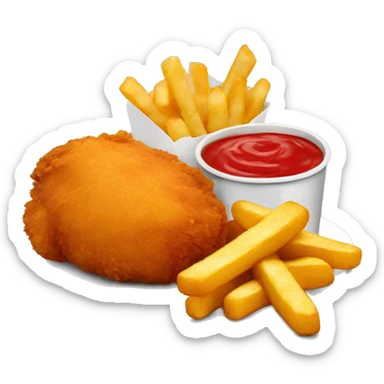 chicken nuggets and fries sticker