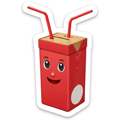 Juice Box RED sticker