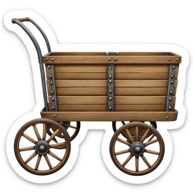 vintage cart sticker