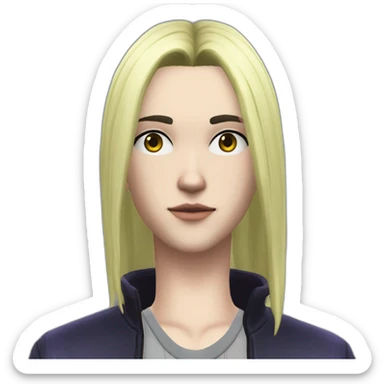 Sims+4+Anime+Mortimer+Goth-Man-dark-hair-perfectly-centered sticker