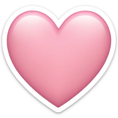 light pink heart sticker
