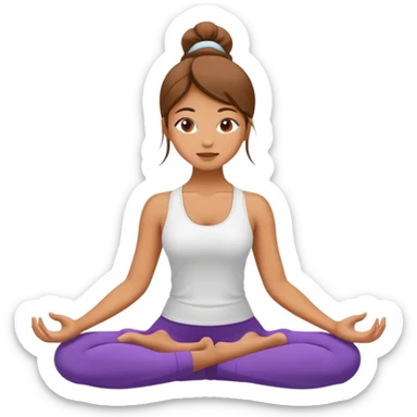 beautiful girl doing yoga  sticker