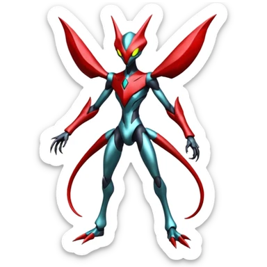 Darkrai-Bisharp-Scizor-Deoxys-Fakémon-hybrid-creature (full body)  sticker