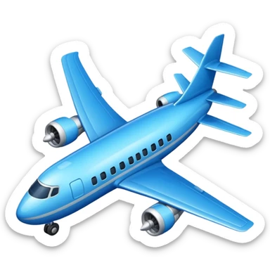 avión emoticono whatsapp sticker