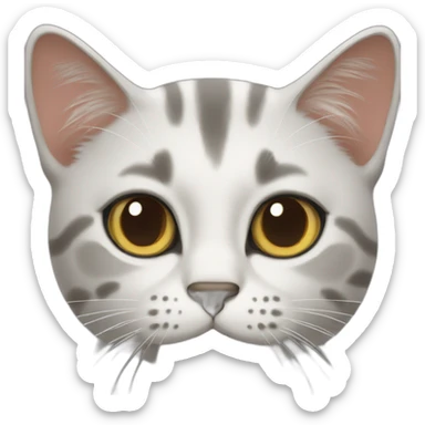 Ollie the polite cat sticker