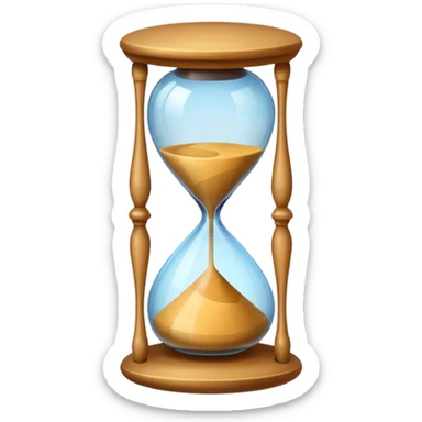colored hourglass sticker