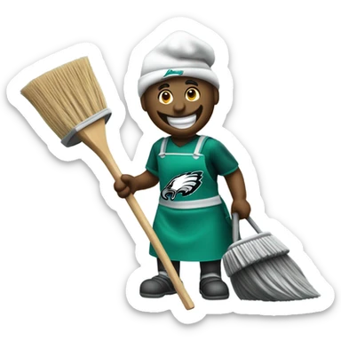 Philadelphia Eagles Cleaning sticker