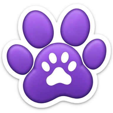 purple-cat-pawprint sticker