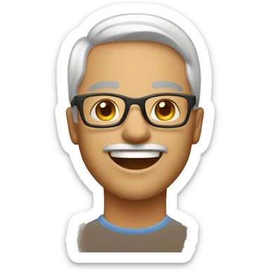 designer smiling sticker