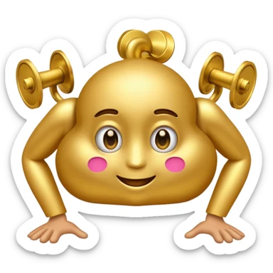 The roblox/discord version of the 🤑 emoji doing 67 sticker
