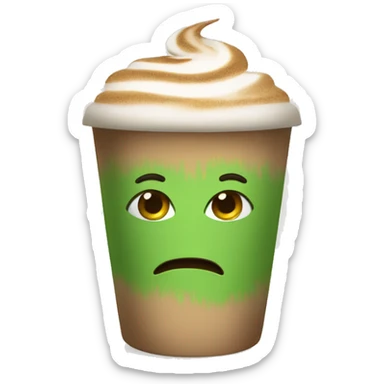 Macha latte sticker