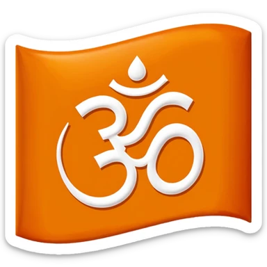 Hindu flag sticker