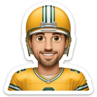 Aaron rodgers realistic image sticker