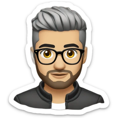 zayn malik with spectacles and macbook sticker