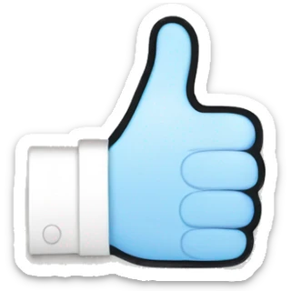 Thumb up with a checkbox sticker