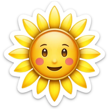 Light burst / illumination cue. no face sticker