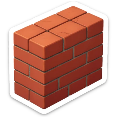 one brick view from above sticker