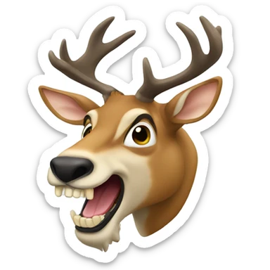 British buck teeth sticker