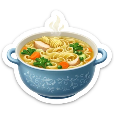 chicken noodles sticker