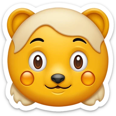 Baş parmağını işaret ve orta parmağının arasında olan el  sticker