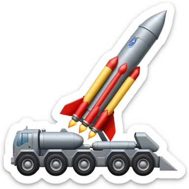 NATO military rocket launch system with many rockets sticker