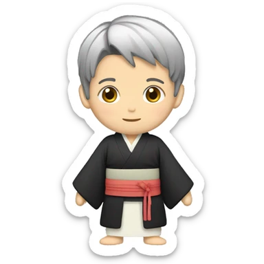 1boy, kimono, full body, japanese  sticker