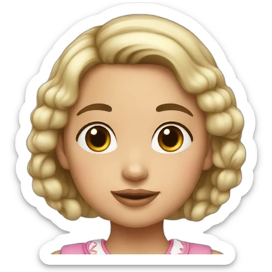 Niña de piel clara sticker