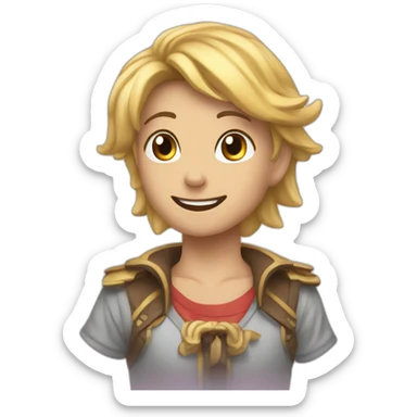 Étoile filante arc en ciel sticker