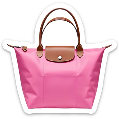 Longchamp bag pink  sticker