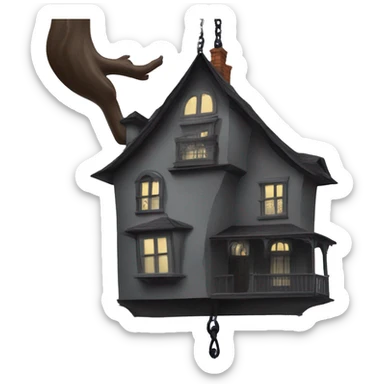 Addams House. Wednesday is on the swing  sticker