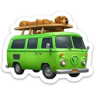 scoobydoo mystery machine sticker