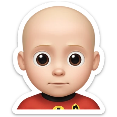 Jack-Jack (bald) from The Incredibles Movie sticker
