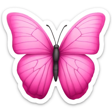 Pink butterfly  sticker