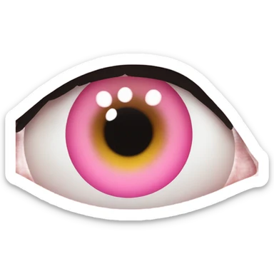 Pink eyes  sticker